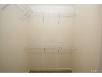 Master closet taken from a finished house of the s