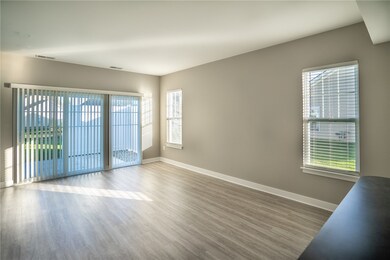 Typical great room in a townhome