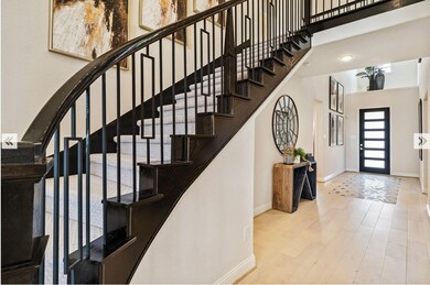 Beautiful curved staircase