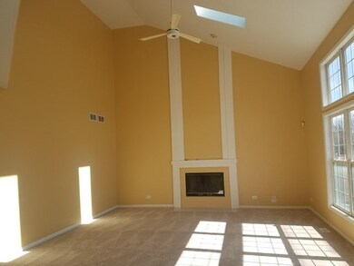 family room with fireplace