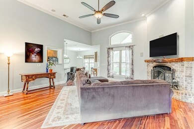 Lovely great room with gorgeous fireplace. *This photo has been virtually staged 