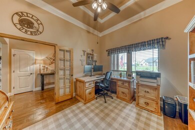 Office with double doors