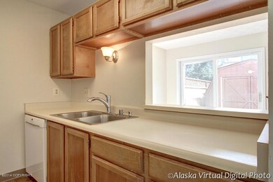 Kitchen, open to dining area