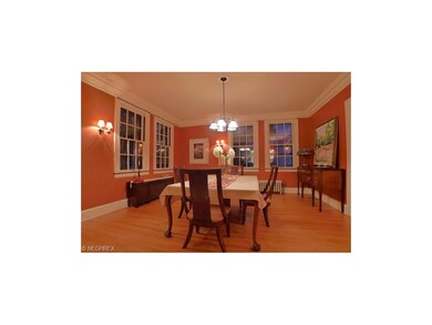 Large dining room with hardwood floor