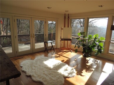 Second living room with French doors with wrap aro
