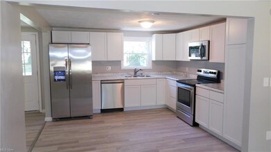 Kitchen with new cabinets and appliances