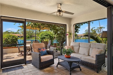 Covered lanai with electric shutters