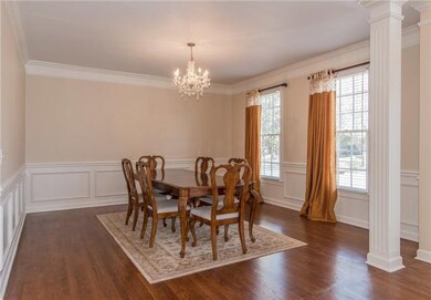 Huge Dining Room with Gleaming  and Large Window