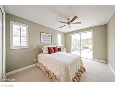 Inviting guest bedroom with pool and gulf course v
