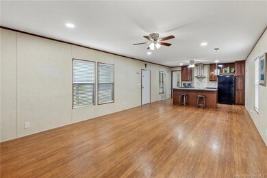 Living, kitchen, dining open