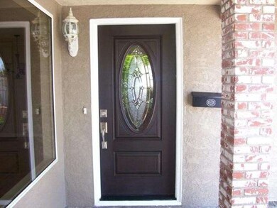 Front Door with leaded glass! 