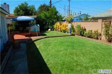 Open, private back yard