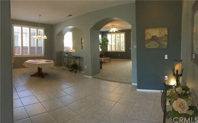 View of living room and dining room
