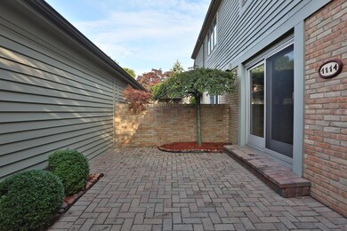 Private front paver patio