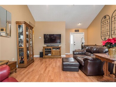 View toward front of the home in the living room!