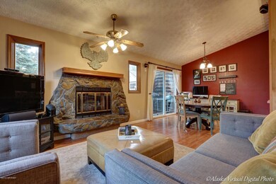 Cozy fireplace for the winter months