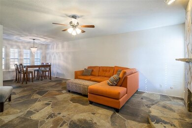 Spacious open concept living and dining area with 