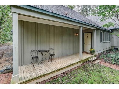 Covered side porch to front door.