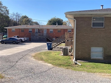 View of road with stairs
