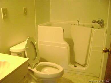 Walk-in tub in the first floor bathroom