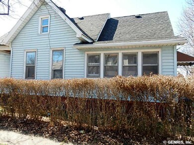 Exterior Front. side view; enclosed porch