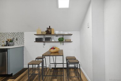 virtually staged dinning area off the kitchen