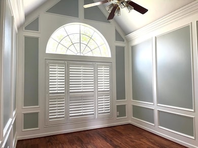 Block paneled and custom painted office- one of my