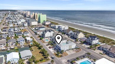 Drone / aerial view of expansive coastline