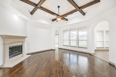 The living room is SO SPACIOUS!