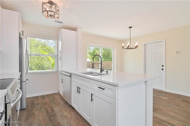 Kitchen featuring a sink, appliances with stainles