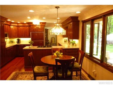 Kitchen. Brazillian cherry floor in kitchen, solid