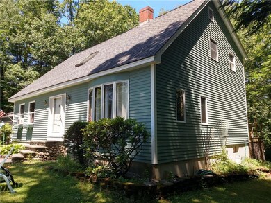 The home sits on an extra large lot...