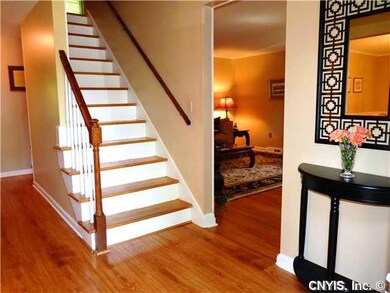 Foyer. Large foyer in this Center Hall Colonial, h
