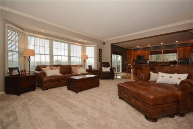 Huge Family Room with more windows. Great views fr