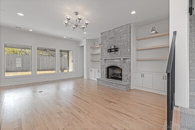 Spacious living area with wall of windows