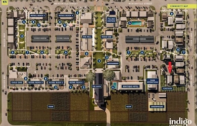 Another schematic view of the property in relation to all the amenities Indigo has to offer.