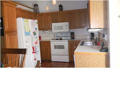 Fully applianced kitchen.