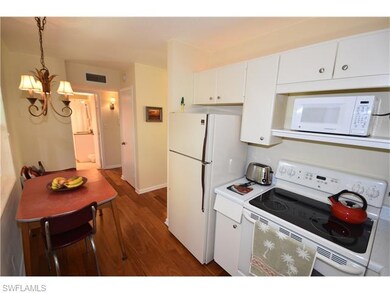 Kitchen toward Bath and Bedroom
