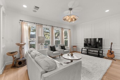 The family room is open and spacious, with tranqui