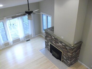 Exterior Front converted natural gas fireplace and