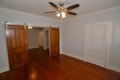 Living room highlighted by refurbished antique doo