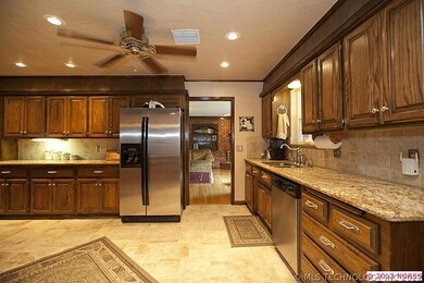 Newly updated kitchen with granite and stainless s