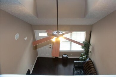 Another view of the great room from the top of the stairs, this view really highlights open floor plan.