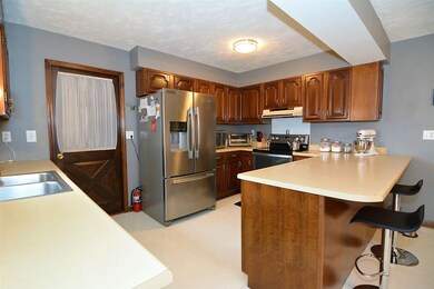Newer stainless steel appliances.