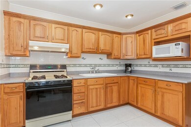 Kitchen with Corian countertops