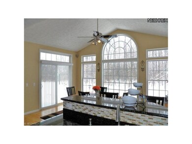 Granite, Glass back-splash and great views.
