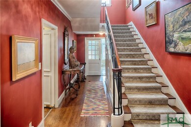 Enter into the impactful foyer