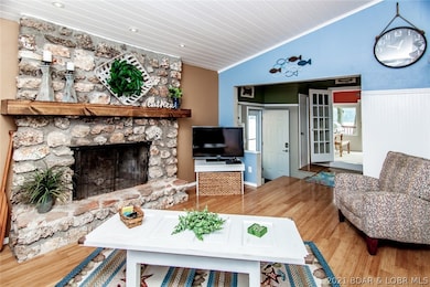Vaulted ceiling makes space seem even larger!