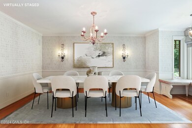 dining room virtually staged