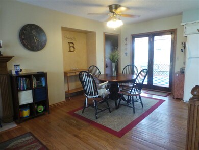 lovely hard wood floors, and a great cut out